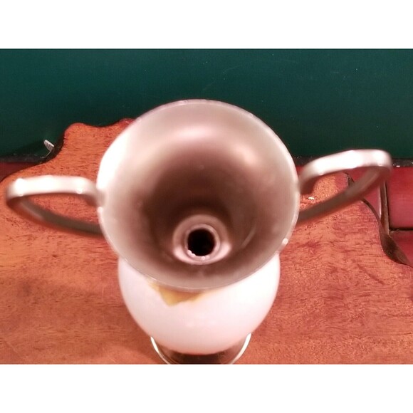 Vintage Natural Pakistani Onyx Vase Made In Italy 6"x3"x1.25" - Picture 4 of 5